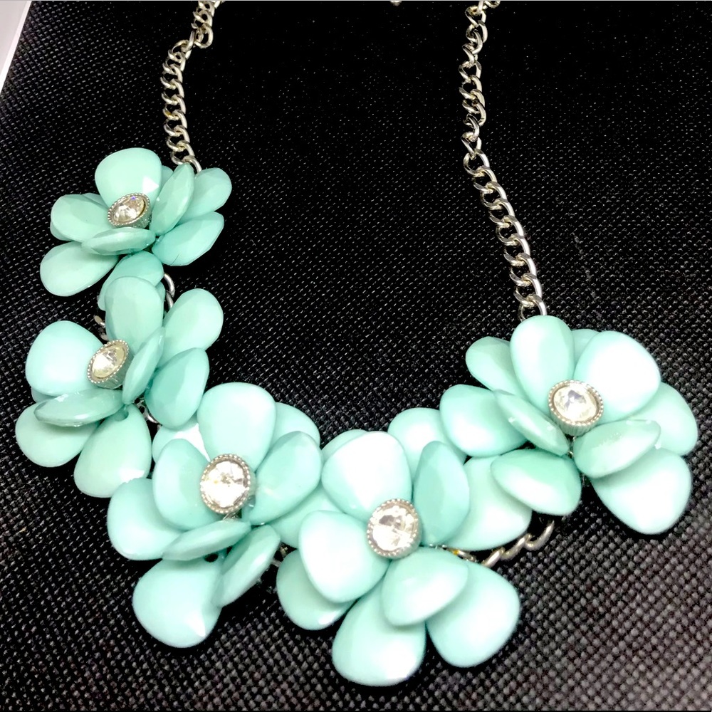 Aquamarine Bauble/Statement Necklace